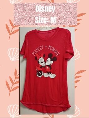 Disney Red Mickey Mouse Graphic Tee